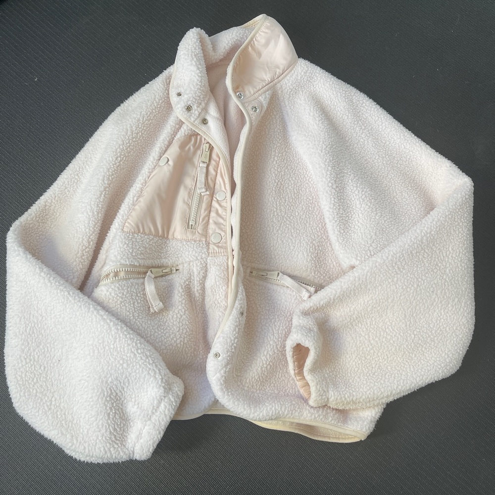 Free people hit the slopes canvas jacket small